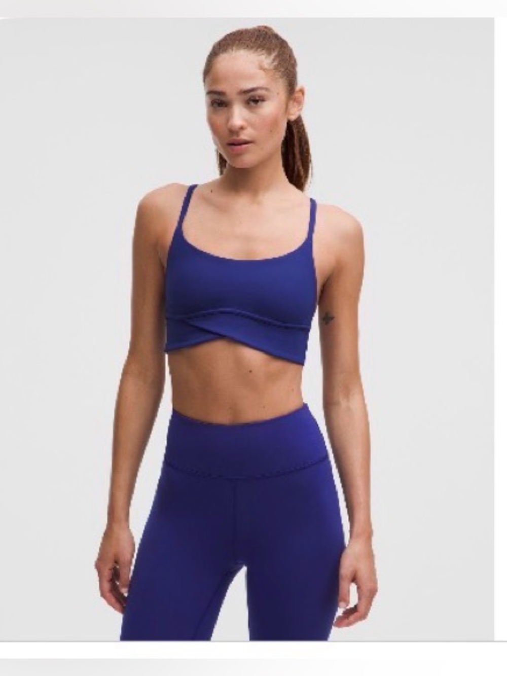 New Lululemon Athletica Women's Sports Bra in Deep Sea Blue